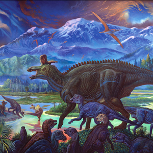 "Prehistoric Life Murals" William Stout artist panel & exhibition