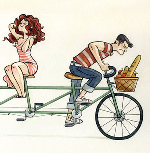 Tandem Bike, Vera Brosgol Tandem Bike, Vera Brosgol