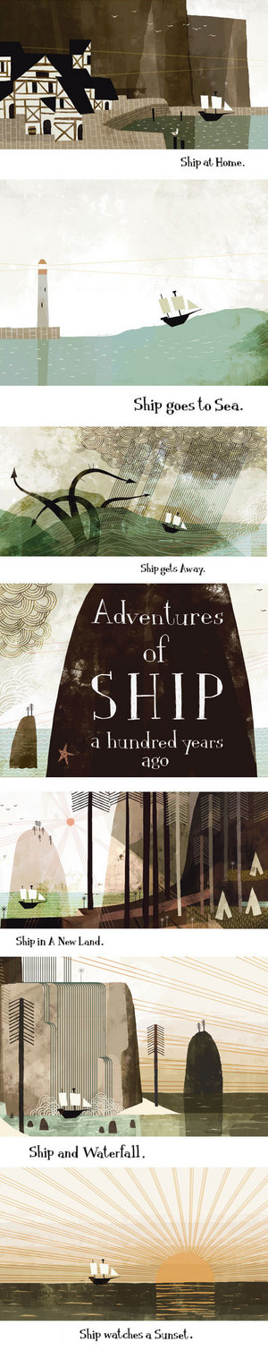 Adventures of Ship (PRINT), Jon Klassen