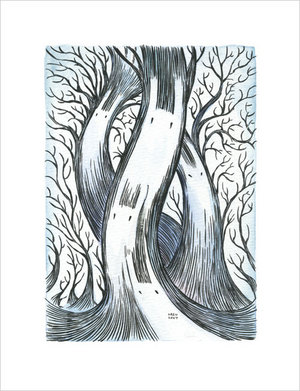 Three Tree Ghost [PRINT], Kazu Kibuishi