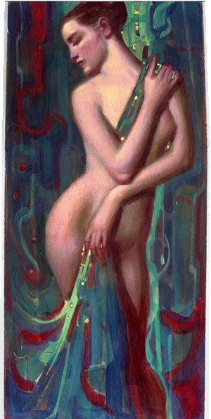 Nude with Sheet, John Watkiss