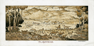 The Chase - A Pastoral Symphony: Study #1 (Oligocene), William Stout