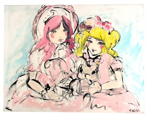 Ladies  in Pink (Live Painting), Yuki Miyazaki
