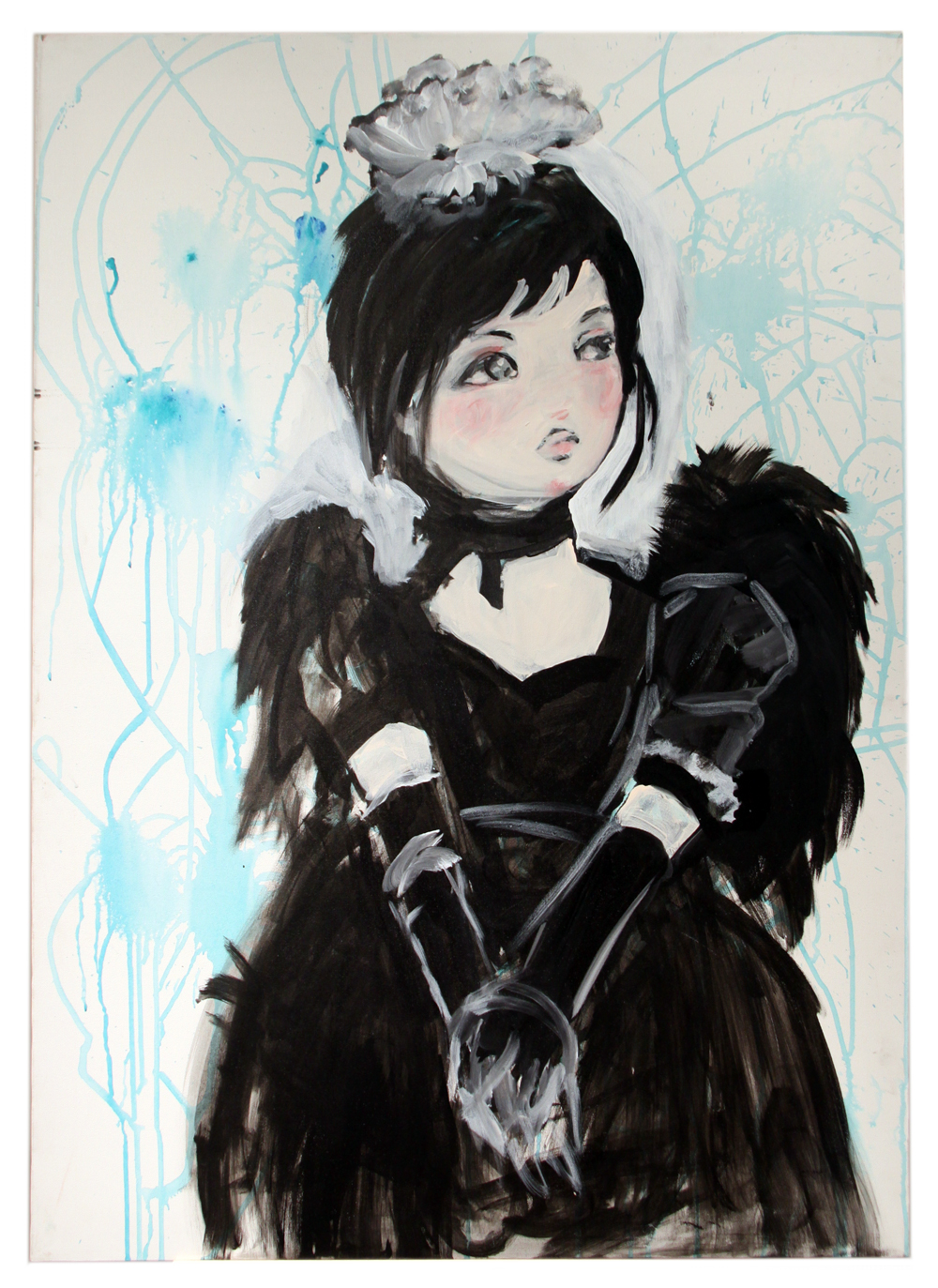 Girl in Black (Live Painting), Yuki Miyazaki Girl in Black (Live Painting), Yuki Miyazaki