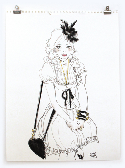 Drawing 3: Heart Shaped Purse, Mari Inukai Drawing 3: Heart Shaped Purse, Mari Inukai