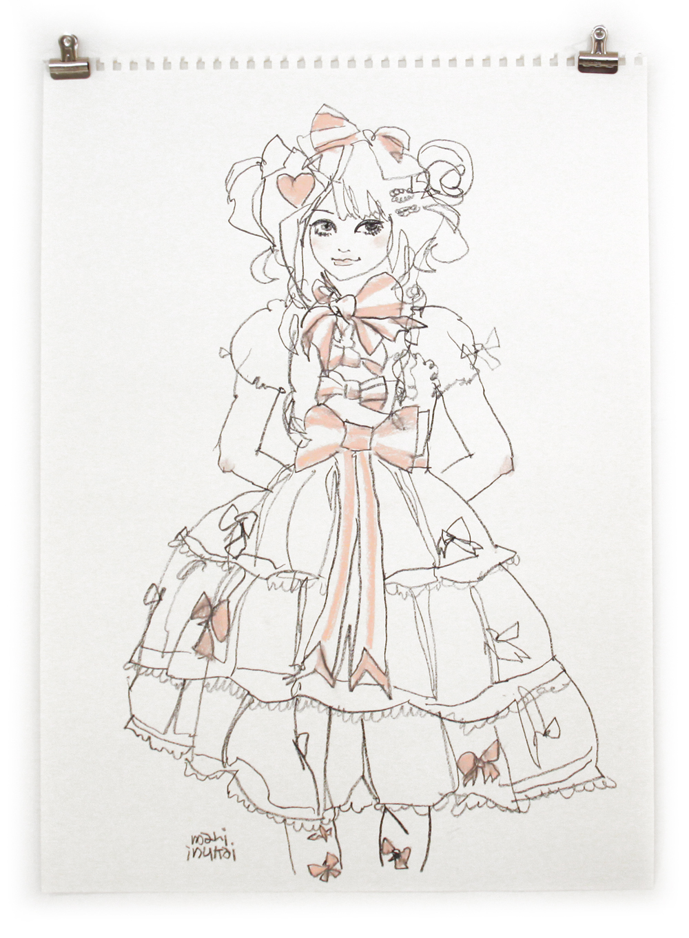 Drawing 4: Pink Bows, Mari Inukai Drawing 4: Pink Bows, Mari Inukai