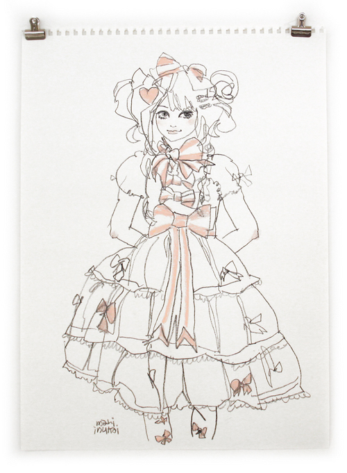 Drawing 4: Pink Bows, Mari Inukai