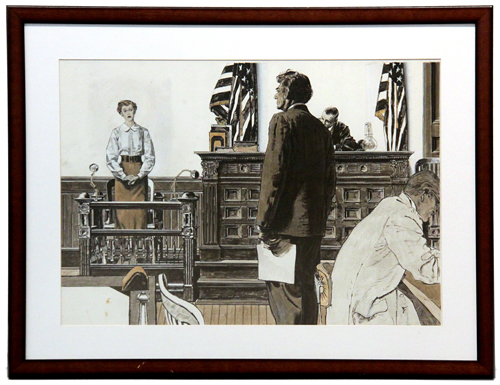 Lawyer in Courtroom (This Week), Robert Fawcett