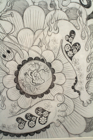 Flora Delirium 1 Sketch, Junko Mizuno