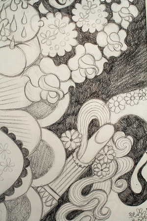 Flora Delirium 2 Sketch, Junko Mizuno