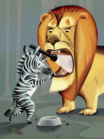 Zebra and Lion, Nigel Buchanan