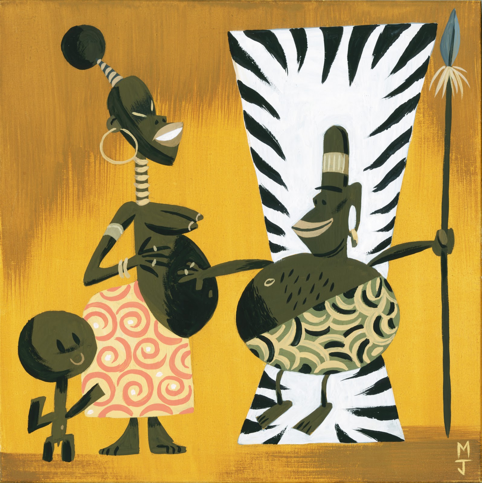Panel Warrior King at Home, Matt Jones Panel Warrior King at Home, Matt Jones