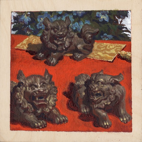 Still Life with Bronze Lions, Jason Courtney Still Life with Bronze Lions, Jason Courtney