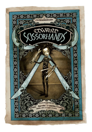Edward Scissorhands Freak poster, Benjamin   Lacombe 
