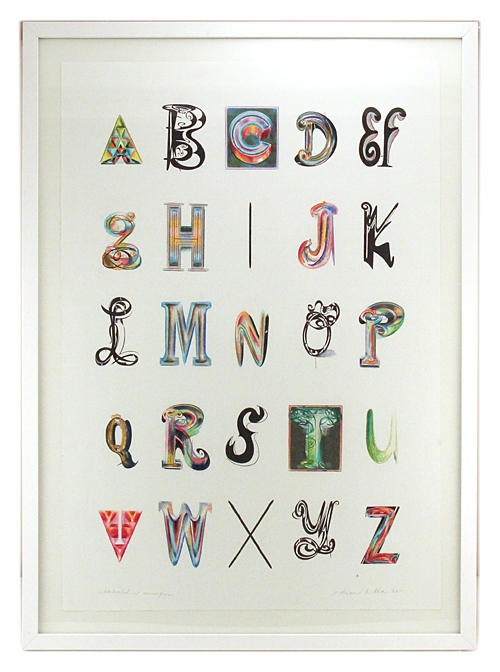 Alphabet with Monogram, Ed Fella Alphabet with Monogram, Ed Fella