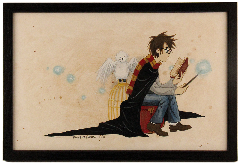 Harry Potter and Hedwig, Amy Kim Kibuishi Harry Potter and Hedwig, Amy Kim Kibuishi