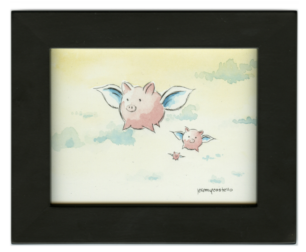 What if pigs could fly...naturally?, Jeremy Costello What if pigs could fly...naturally?, Jeremy Costello
