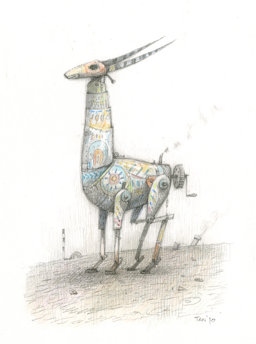 Shaun Tan - Artwork - Home-made antelope - Nucleus | Art