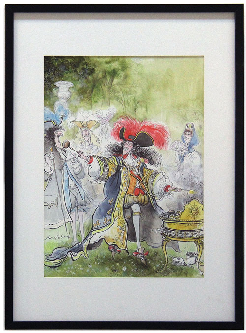 Louis XIVth Barbequeing      , Ronald Searle