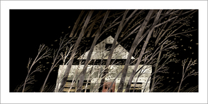 House Held Up By Trees - pg. 25-26 - Winds (PRINT), Jon Klassen