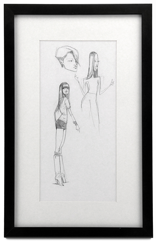3 Girls Sketch, Robert Valley