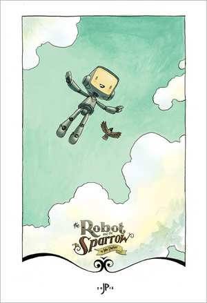 Robot and Sparrow (Title Page), Jake Parker