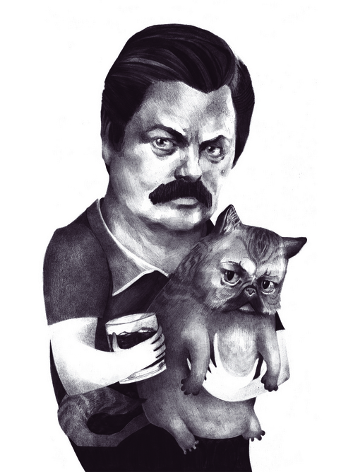 Ron Swanson, Lauren S. Hess Ron Swanson, Lauren S. Hess