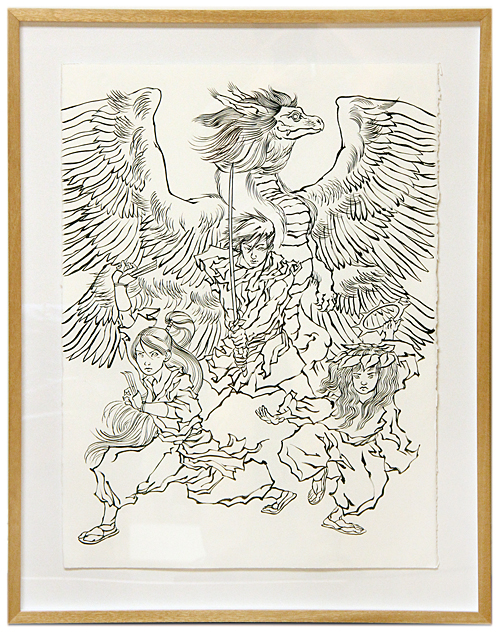 Secret of the Spirit Tree (Ink Drawing), Jed Henry Secret of the Spirit Tree (Ink Drawing), Jed Henry