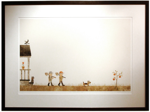 Sam & Dave Dig A Hole - Page 2,3 (Walking out of the House), Jon Klassen