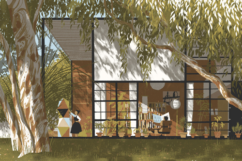 Charles Ray Eames House Print イームズ ハウス 写真 Case Charles Ray Eames House Print イームズ ハウス 写真 Case