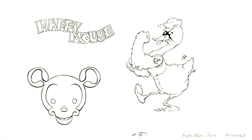 Happy Mouse (Smekday pg 100) Unframed, Adam Rex