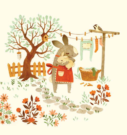 Bunny Roo - Mom & Baby Bunny Pg 6-7 (Cover Component) - Nucleus | Art ...