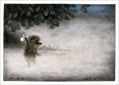 Hedgehog Entering the Fog (unframed), Yuri Norstein