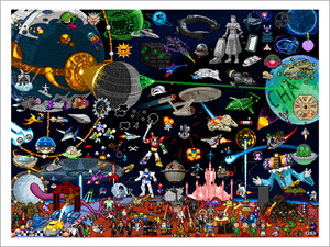 Pixels in Space - Limited Edition Print, Roger Barr