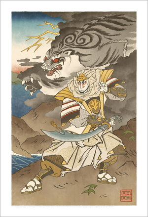 Ukiyo-e White Ranger (Print), Scott Wade