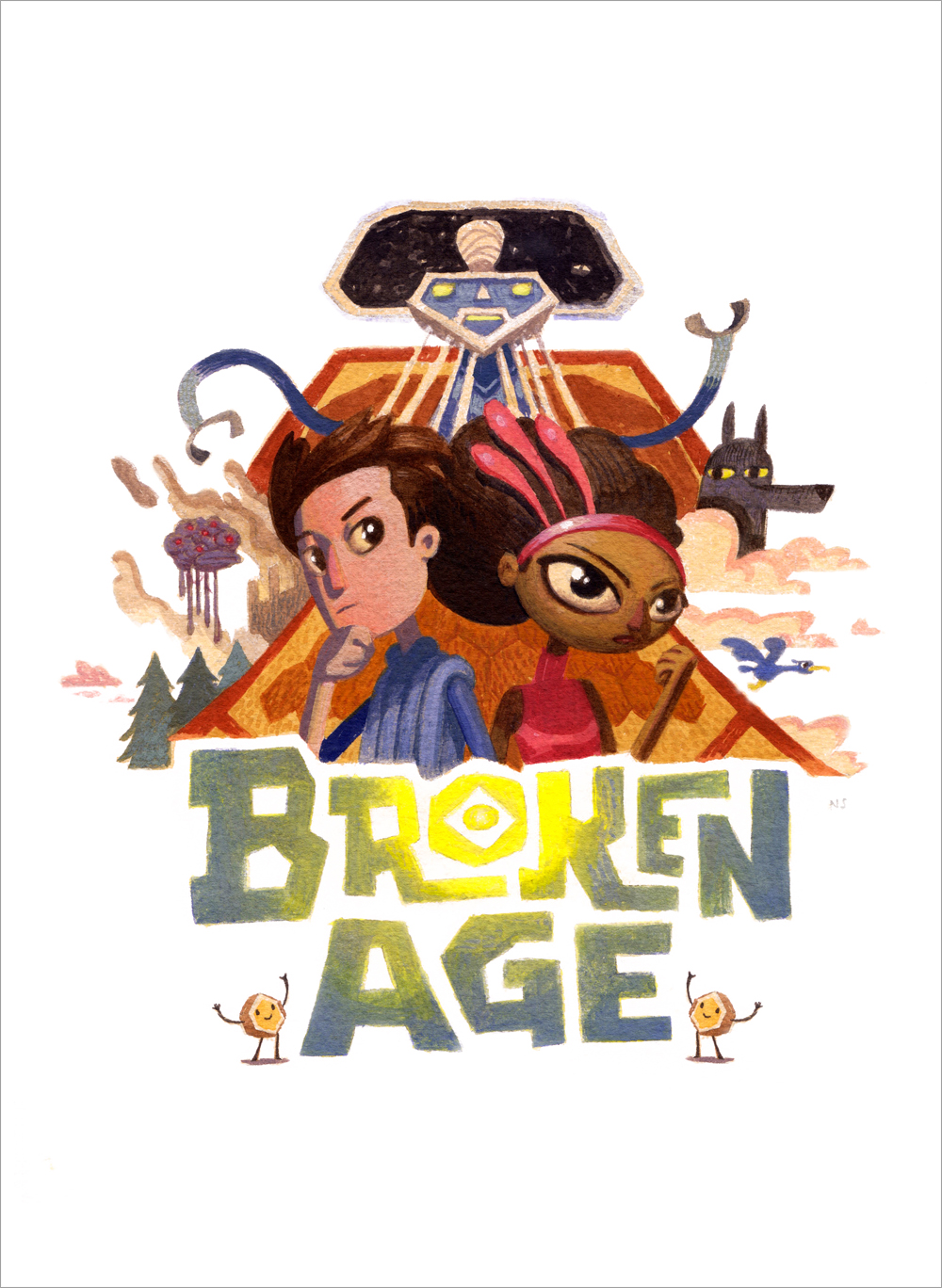 Broken Age Exclusive print, Nathan Stapley Broken Age Exclusive print, Nathan Stapley