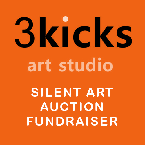 3 Kicks Art Studio: Silent Art Auction Fundraiser