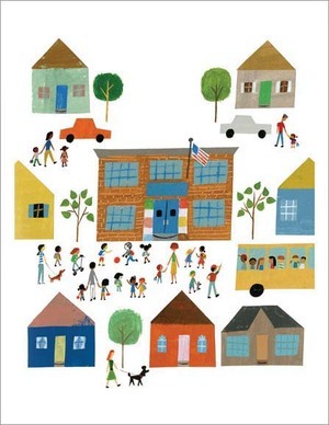 School's First Day - Front (PRINT), Christian Robinson
