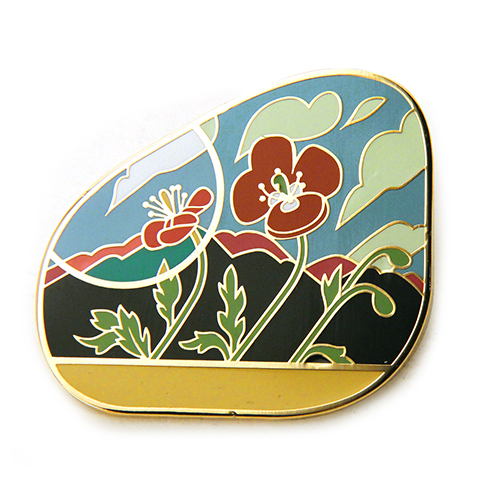 Alhambra Poppy Pin, Kevin Jay Stanton Alhambra Poppy Pin, Kevin Jay Stanton