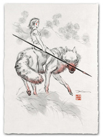 Wolf Girl (Princess Mononoke) - Print