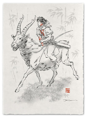 Outcast (Ashitaka - Princess Mononoke) - Print, Jed Henry Outcast (Ashitaka - Princess Mononoke) - Print, Jed Henry