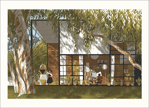 Eames House (giclee print), Chris Turnham