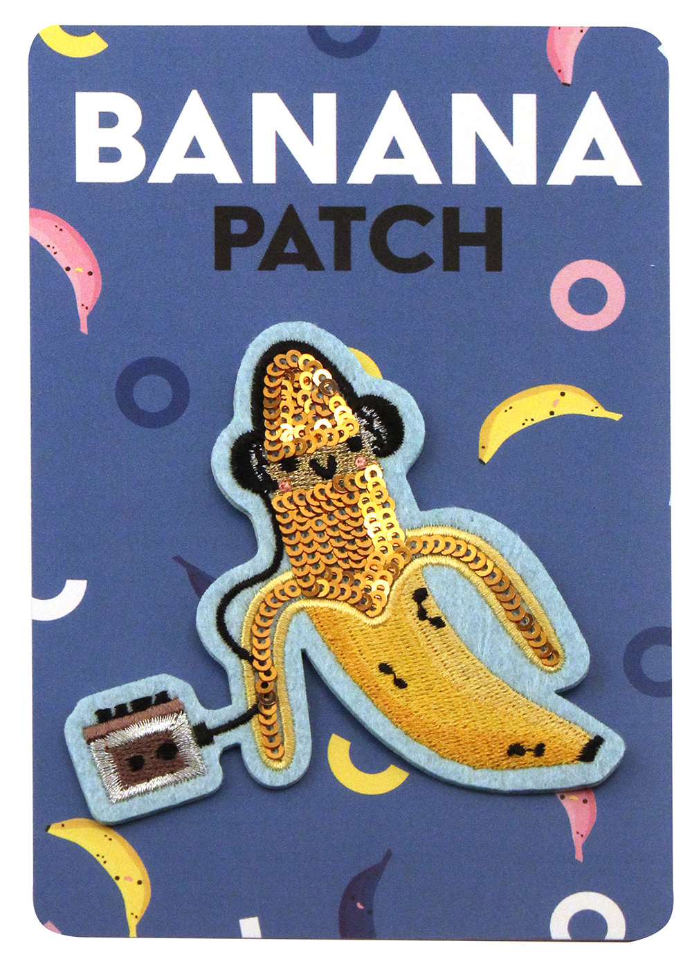 Sequin Banana Patch, Crowded Teeth Sequin Banana Patch, Crowded Teeth
