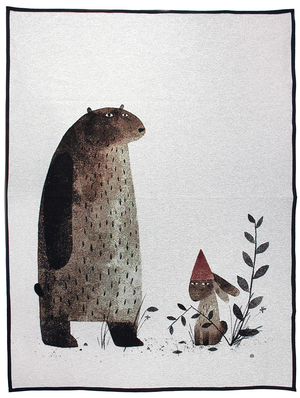 I Want My Hat Back Woven Blanket, Jonathan Klassen I Want My Hat Back Woven Blanket, Jonathan Klassen