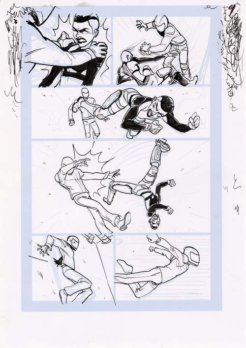 Motor Crush Vol. 2 Original Comic Page #9 (UNFRAMED), Babs Tarr