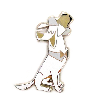 Dapper Dog Pin - Naomi Romero, Naomi Romero Dapper Dog Pin - Naomi Romero, Naomi Romero