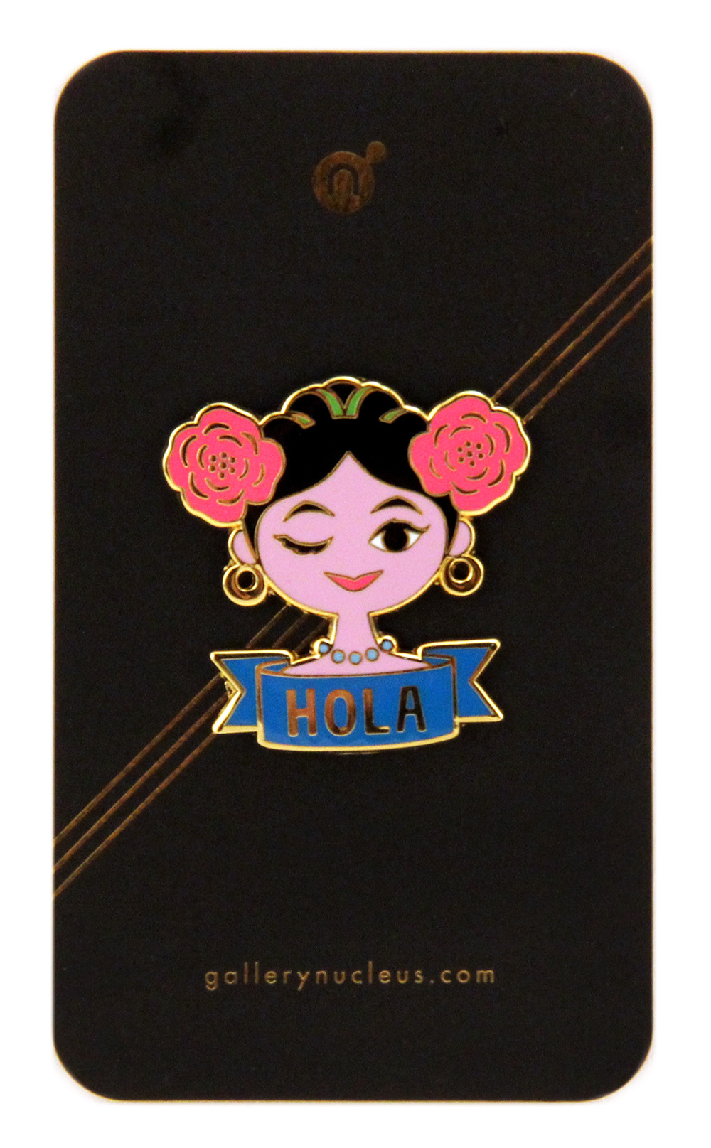 Hola by Sandra Equihua - Nucleus Enamel Pin, Sandra Equihua Hola by Sandra Equihua - Nucleus Enamel Pin, Sandra Equihua