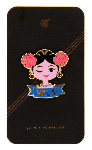 Hola by Sandra Equihua - Nucleus Enamel Pin, Sandra Equihua Hola by Sandra Equihua - Nucleus Enamel Pin, Sandra Equihua