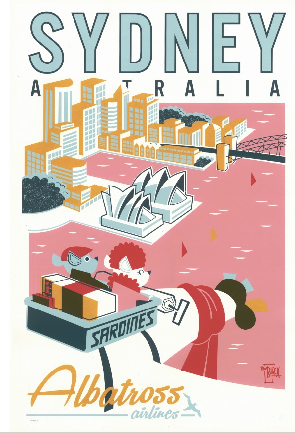 CYCLOPS PRINT WORKS: Albatross Airlines (print), Benjamin Burch CYCLOPS PRINT WORKS: Albatross Airlines (print), Benjamin Burch