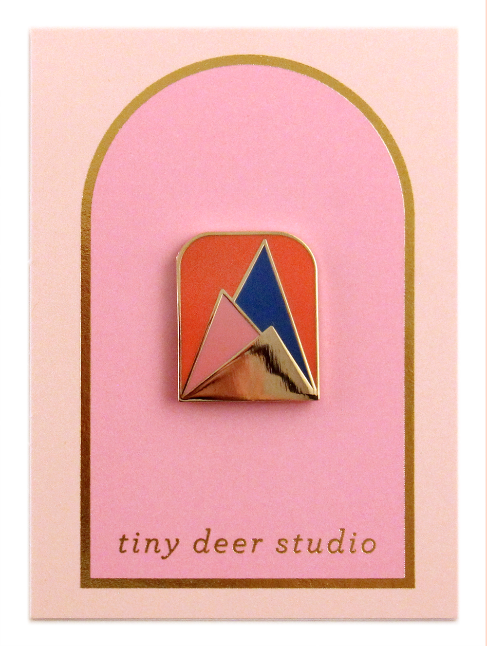 Mountains Enamel Pin - Tiny Deer Studio Mountains Enamel Pin - Tiny Deer Studio
